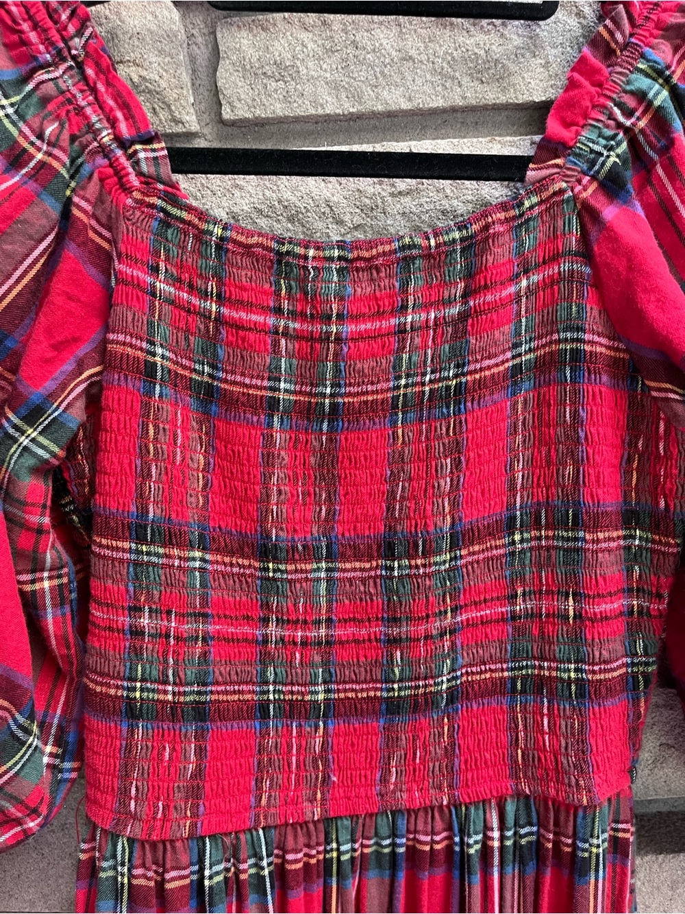 Ivy City Co Madeline Dress in Holiday Plaid Red Midi XS - Picture 8 of 12